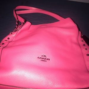 NEW- Floral Rivets Coach Shoulder bag